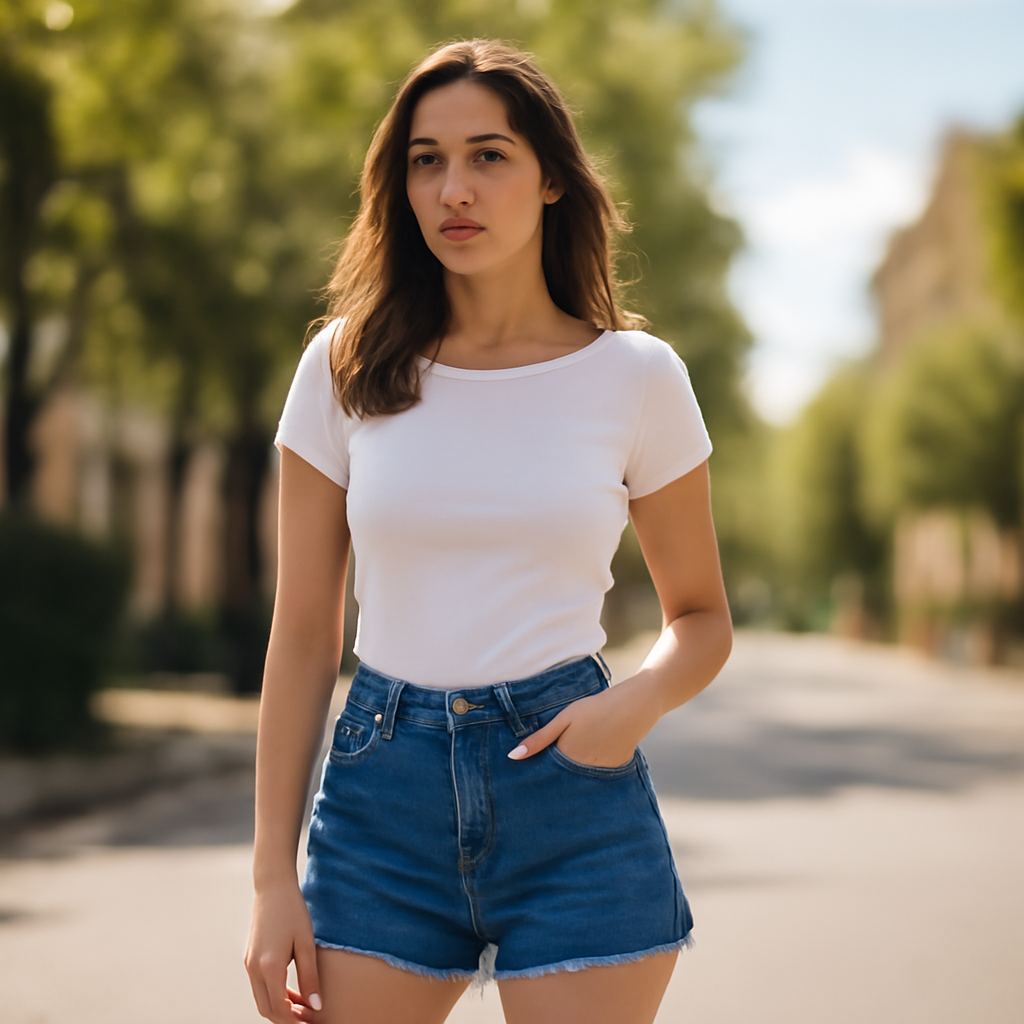 Guide d'achat : short en jean femme tendance – Utilisation au jardin (IA)